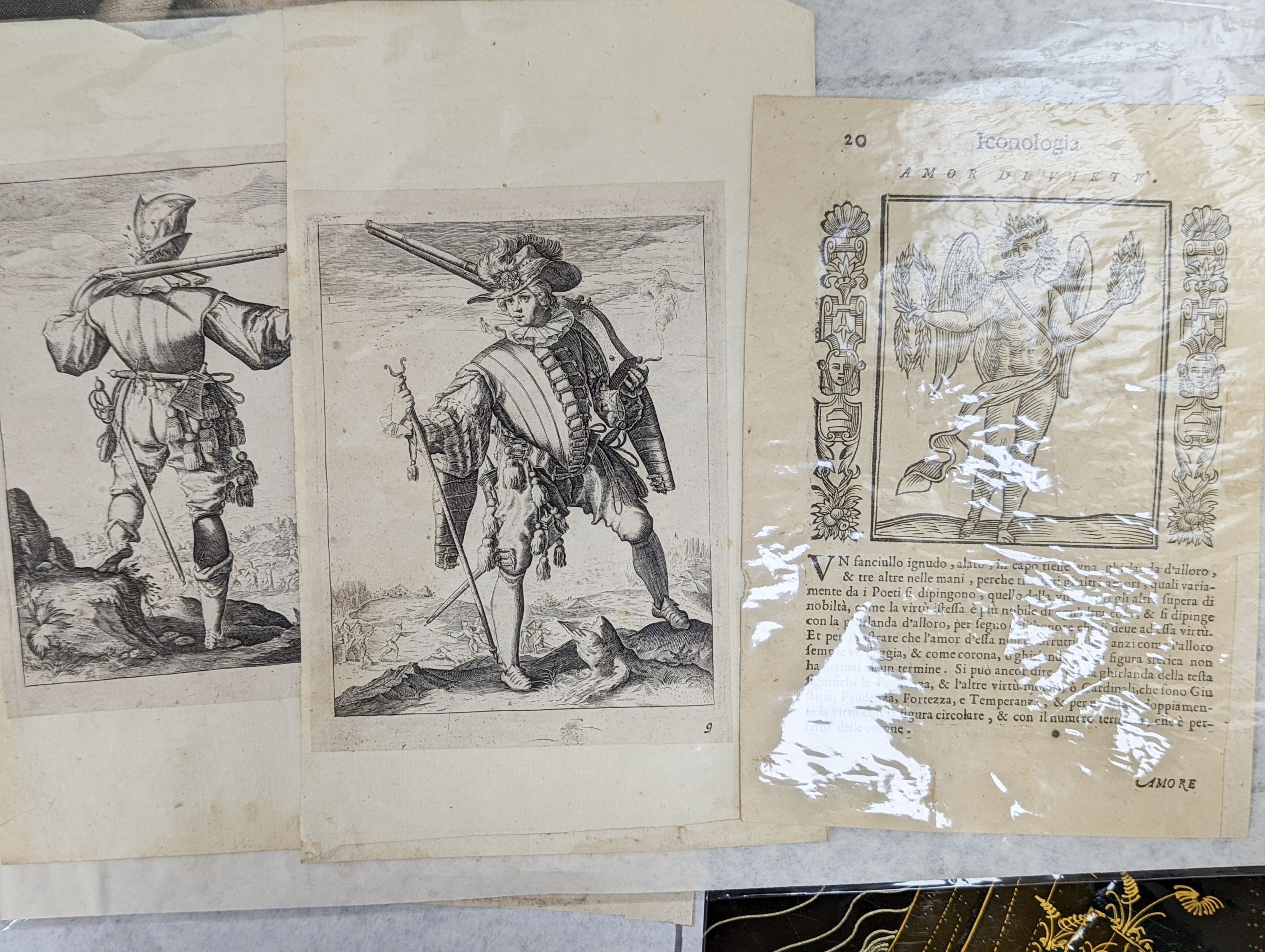 A folio of assorted Old Master prints